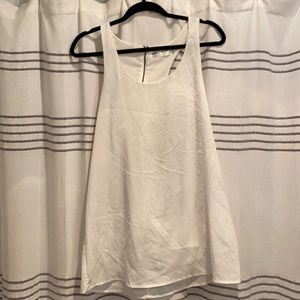 Simple white dress. Back zipper